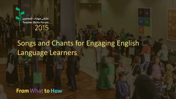Songs and Chants for Engaging English Language Learners