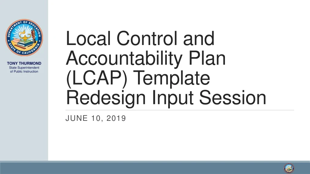 local control and accountability plan lcap template redesign input session