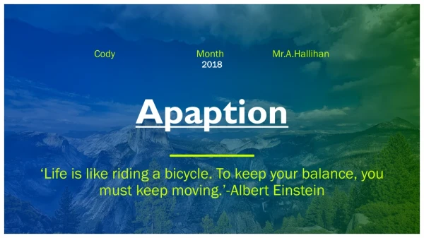 Apaption