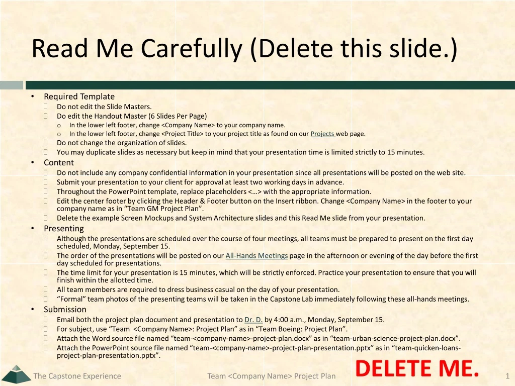 read me carefully delete this slide