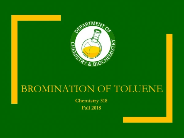 Bromination of Toluene
