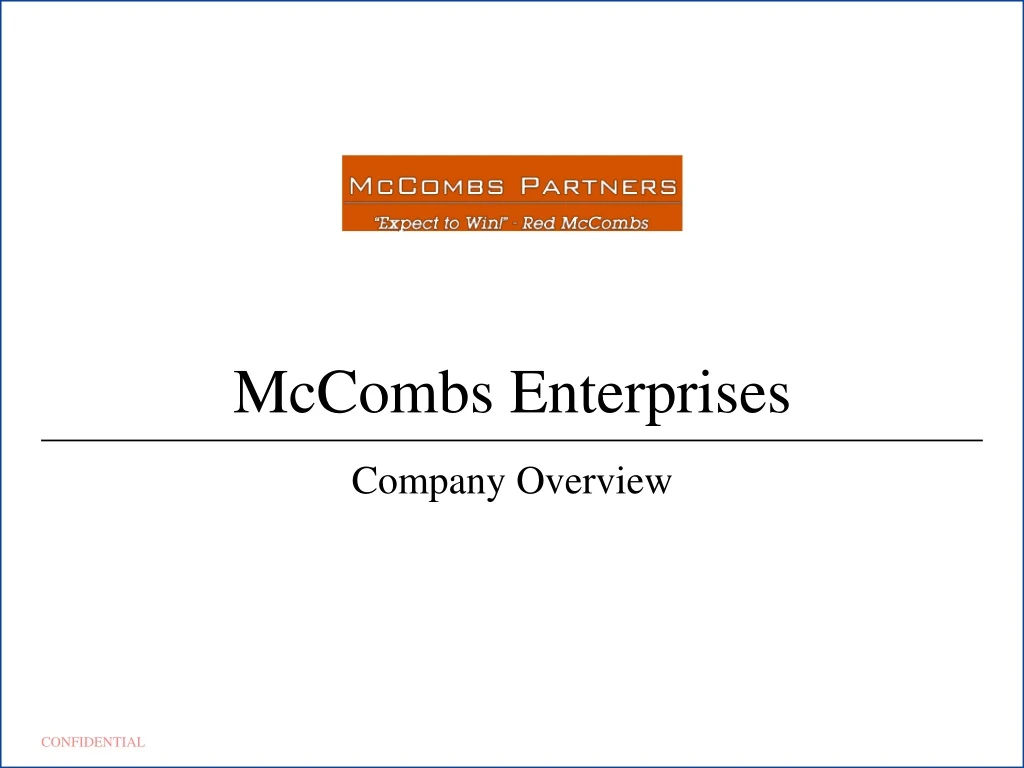 mccombs enterprises