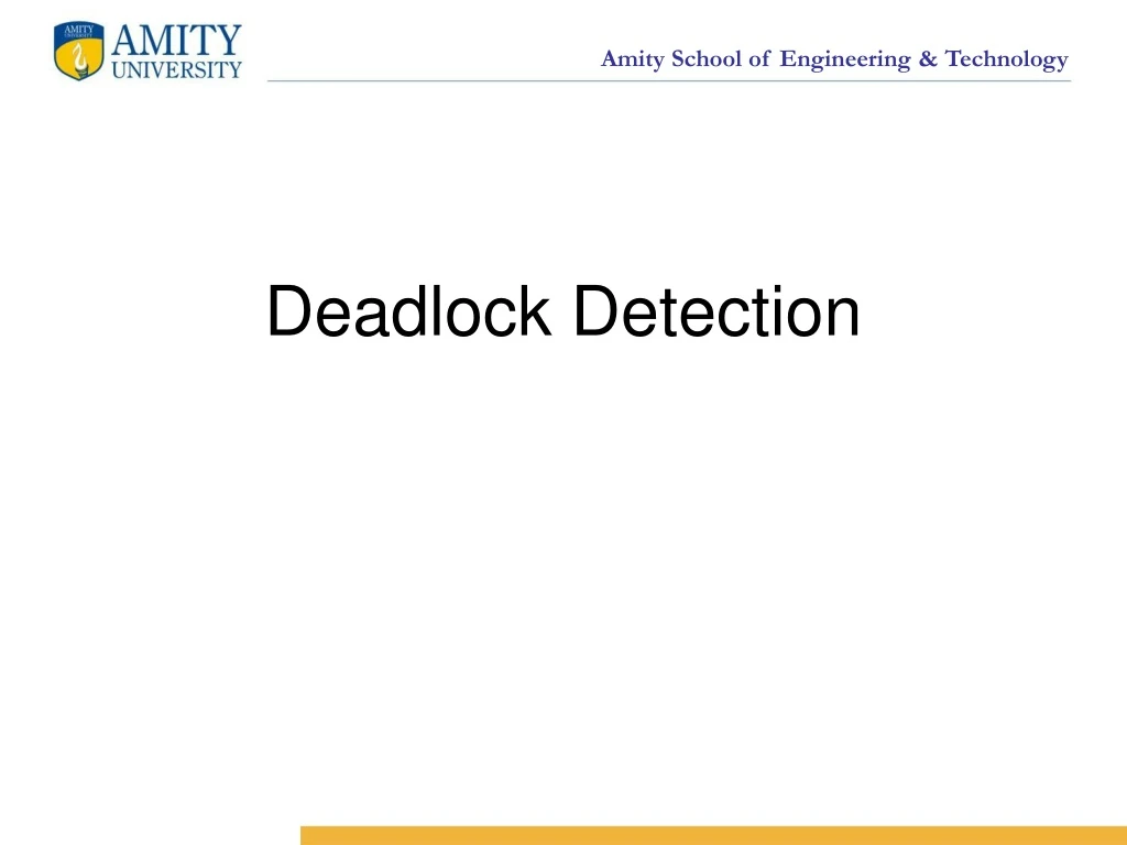 deadlock detection