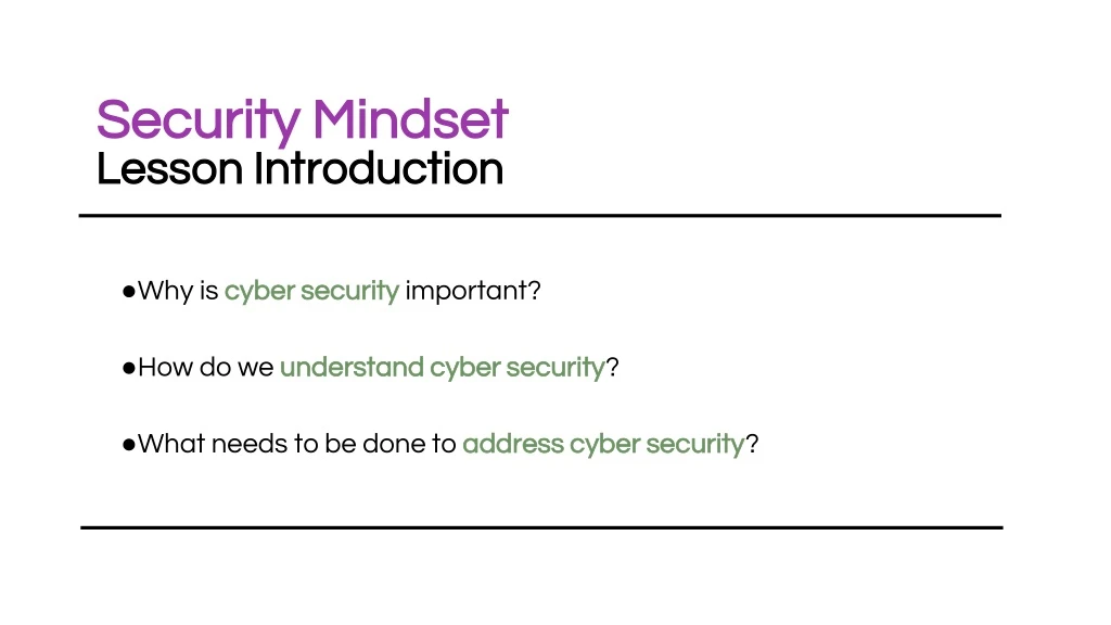 security mindset