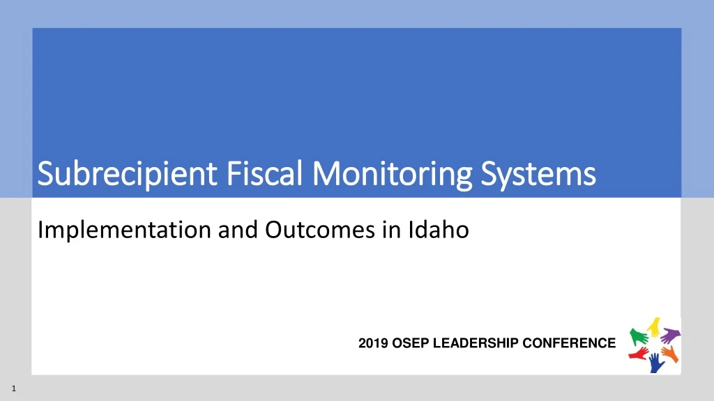 subrecipient fiscal monitoring systems