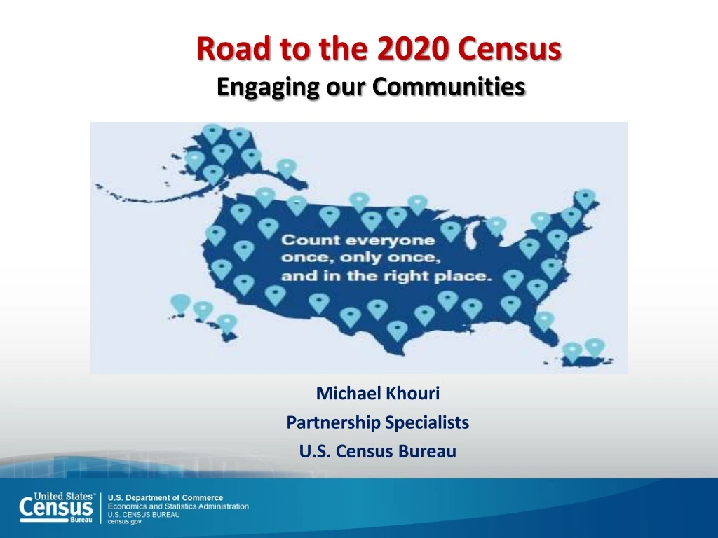 road to the 2020 census engaging our communities