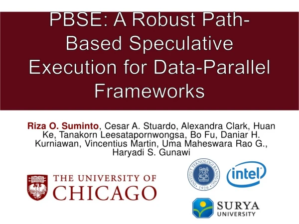 PBSE: A Robust Path-Based Speculative Execution for Data-Parallel Frameworks