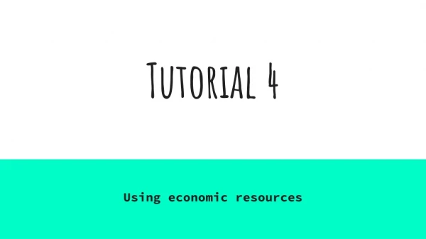 Tutorial 4