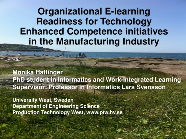 Monika Hattinger PhD student in Informatics and Work-Integrated Learning