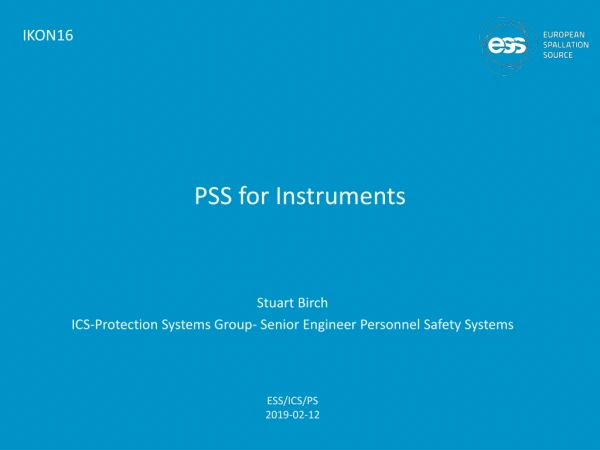 PSS for Instruments