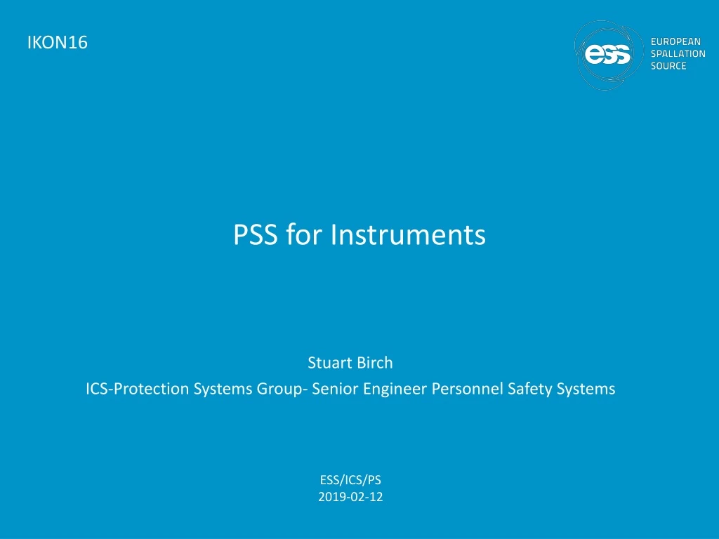 pss for instruments