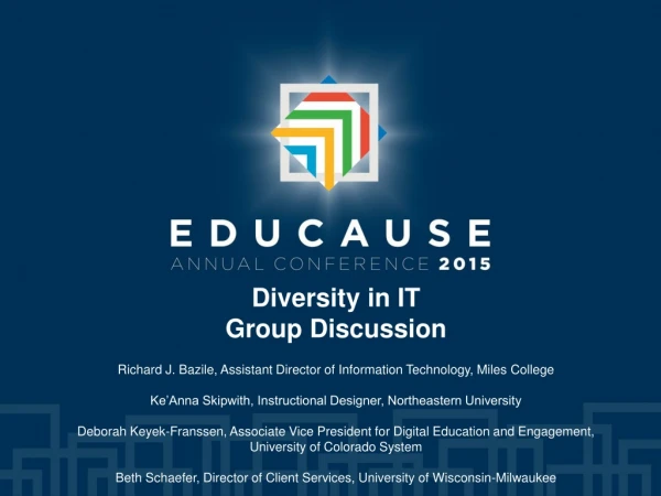 Diversity in IT Group Discussion