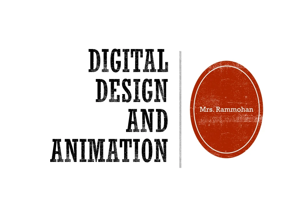 digital design and animation