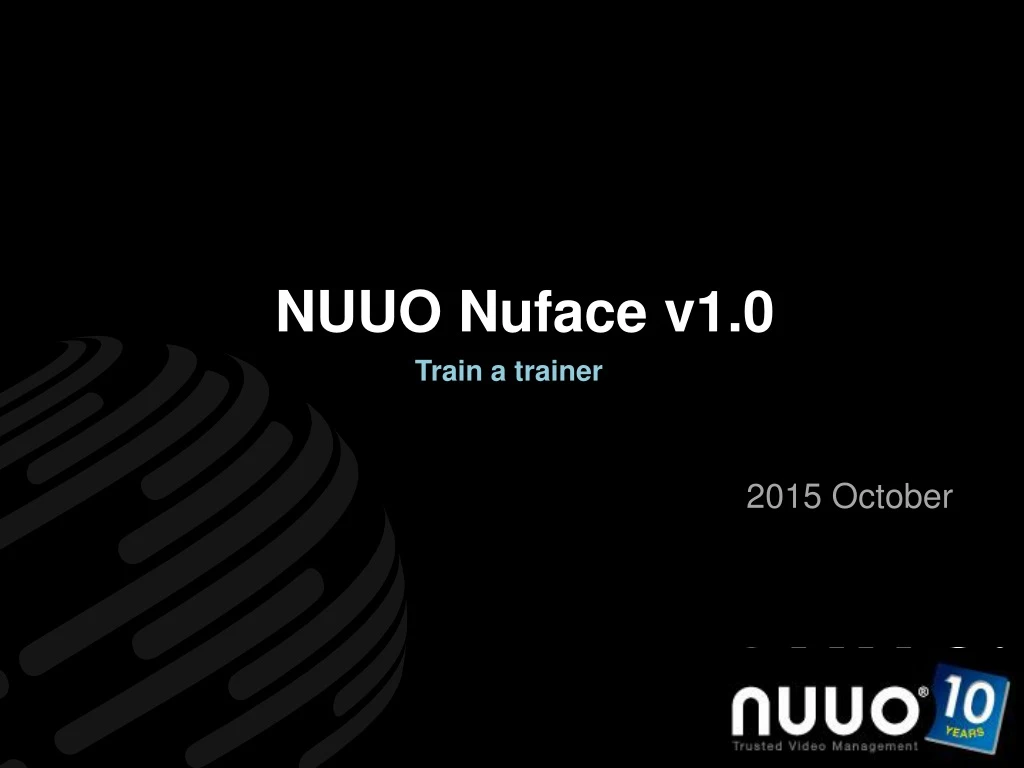 nuuo nuface v1 0 train a trainer