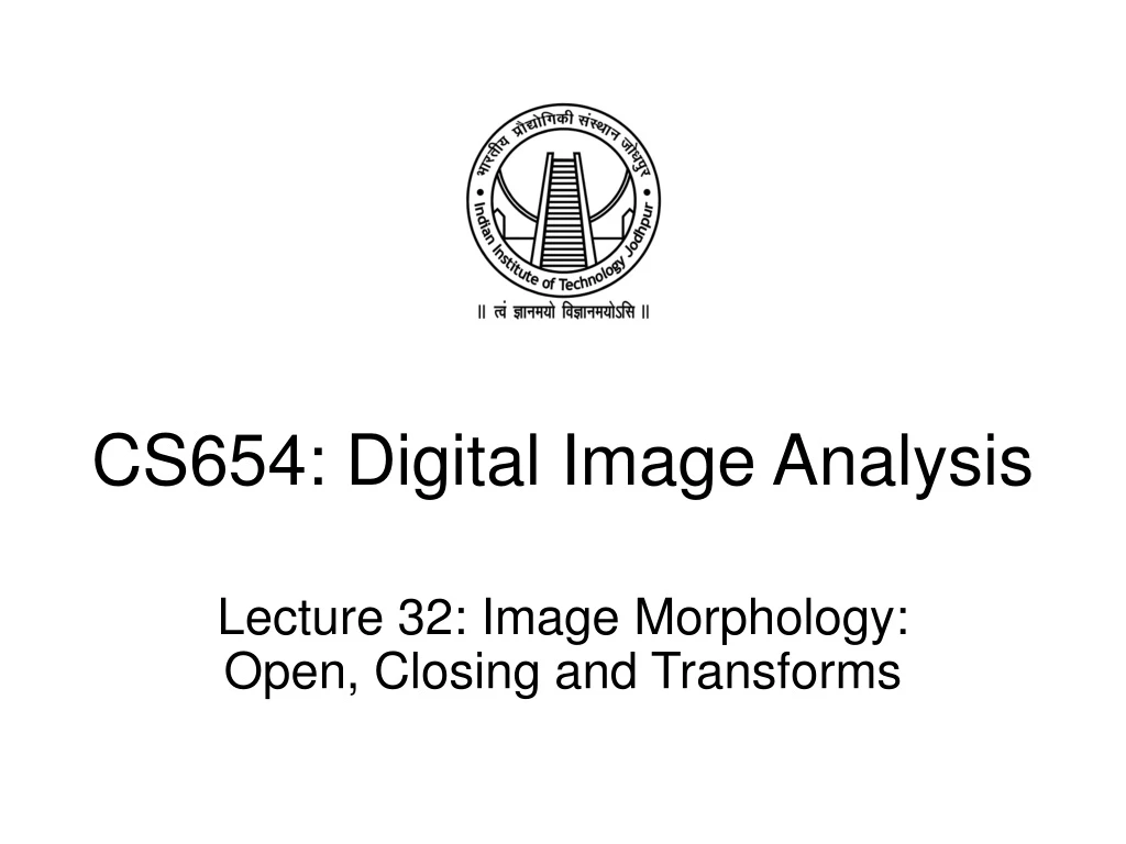 cs654 digital image analysis