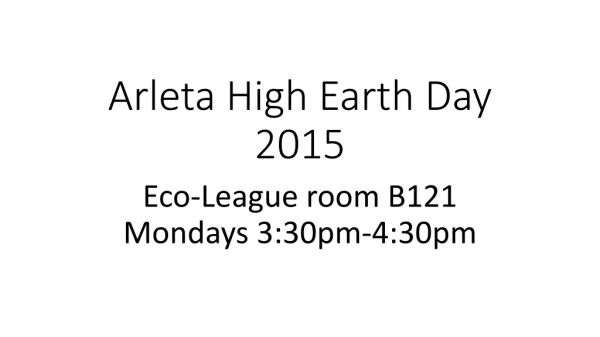 Arleta High Earth Day 2015