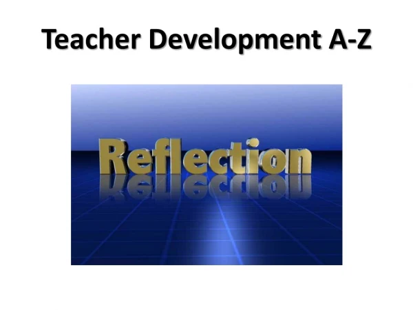 Teacher Development A-Z