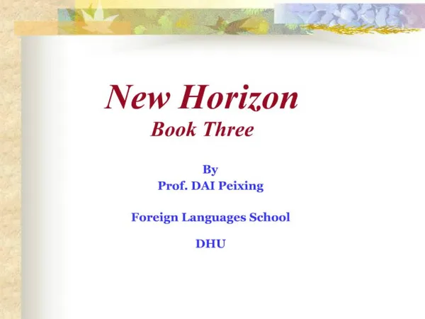 New Horizon Book Three
