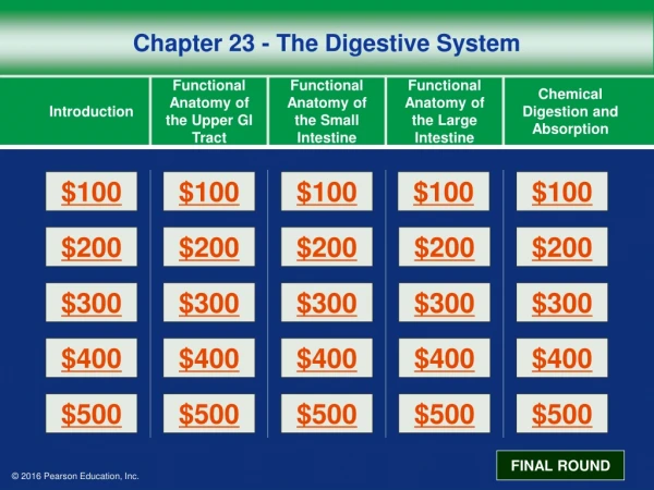 Chapter 23 - The Digestive System