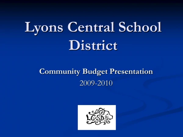 Lyons Central School District