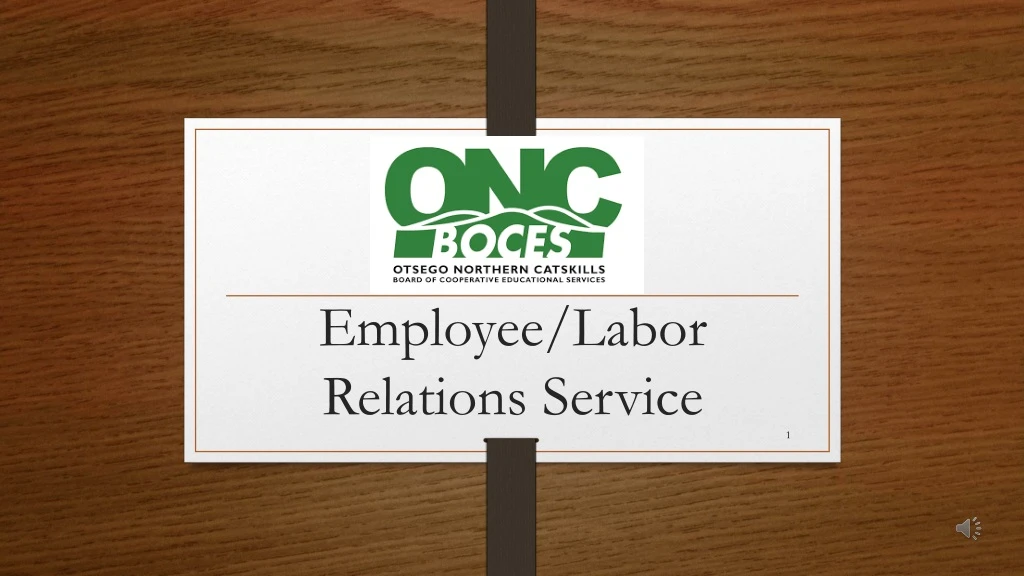 employee labor relations service