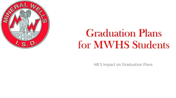 Graduation Plans for MWHS Students