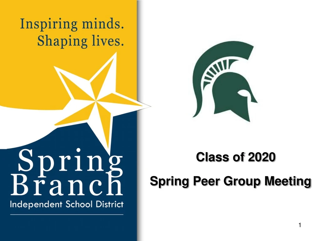 class of 2020 spring peer group meeting