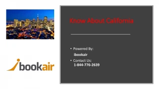 Know About California | Deals & Discount Flight Reservation | iBookAir - slide 1