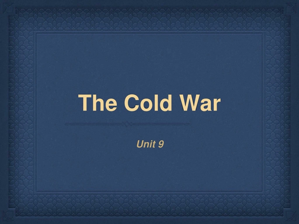 the cold war