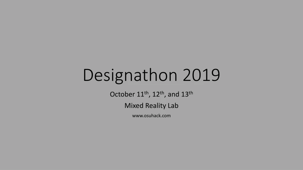 designathon 2019