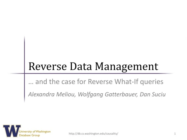 Reverse Data Management