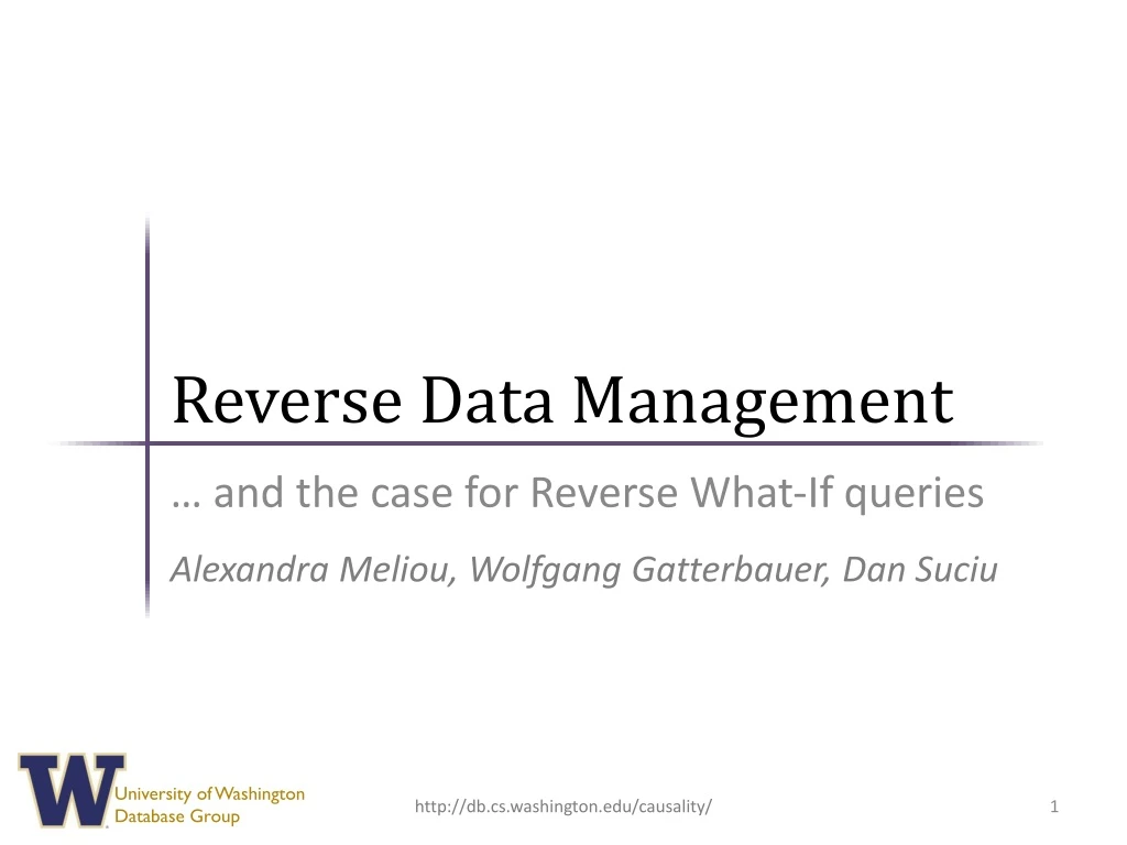 reverse data management