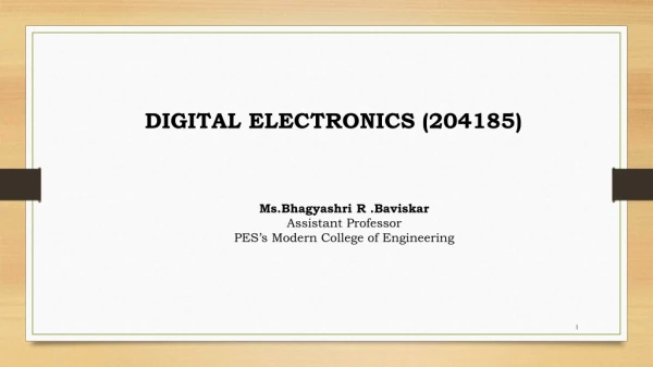 DIGITAL ELECTRONICS ( 204185 )