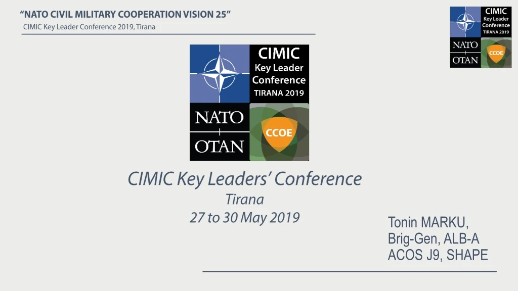 cimic key leaders conference tirana