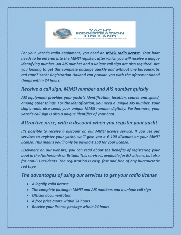How to Get Mmsi Number - Yachtregistration.company