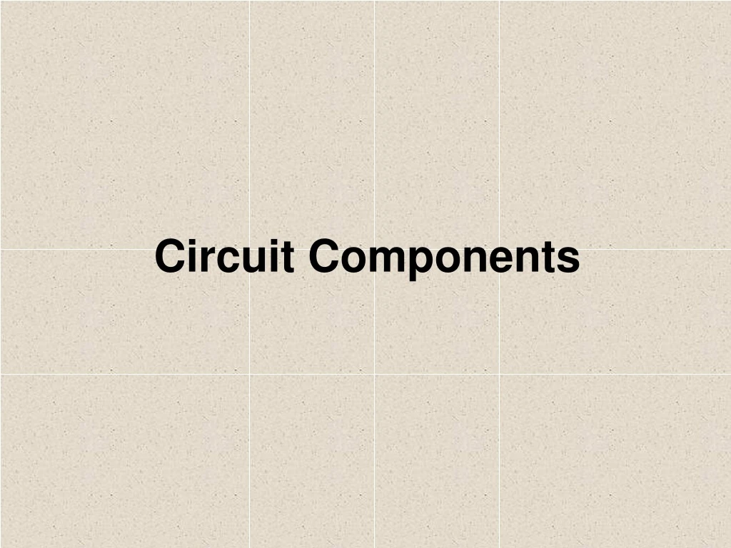 circuit components