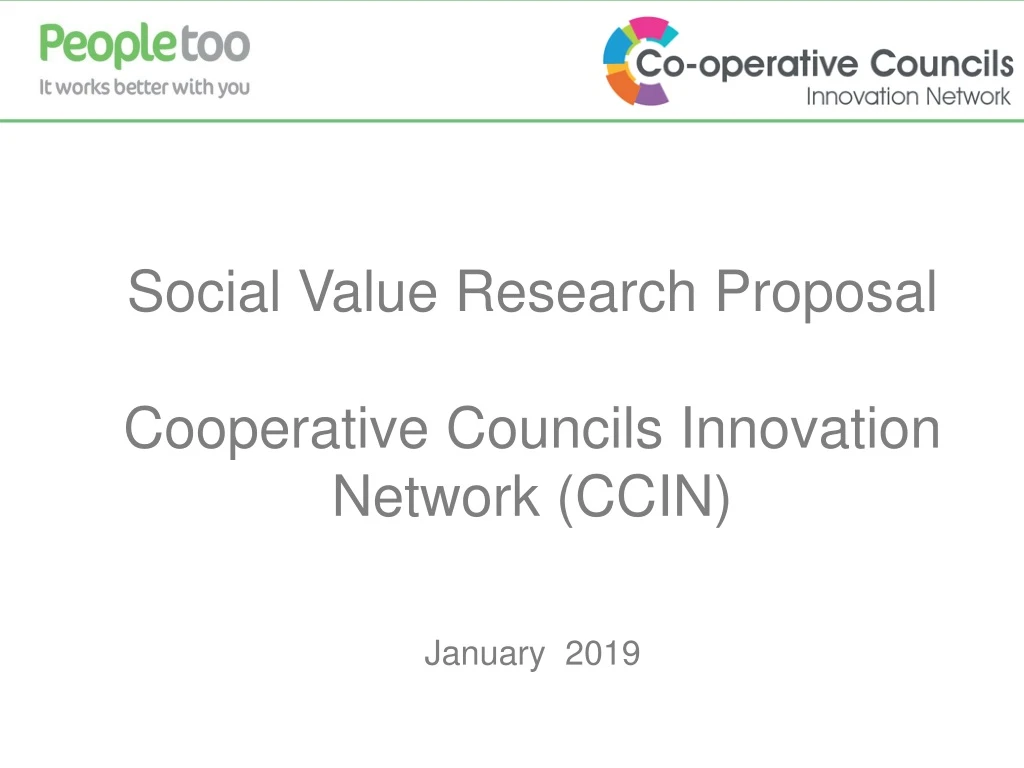 social value research proposal cooperative