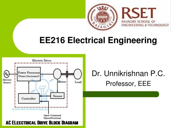 Dr. Unnikrishnan P.C. Professor, EEE
