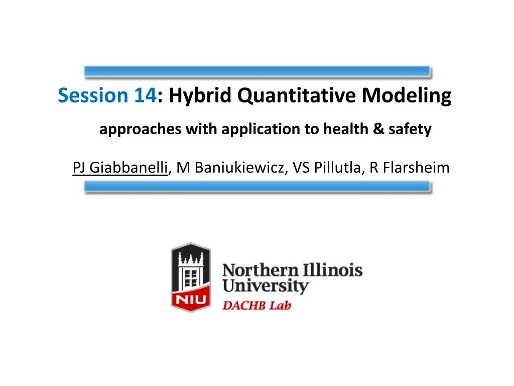 session 14 hybrid quantitative modeling