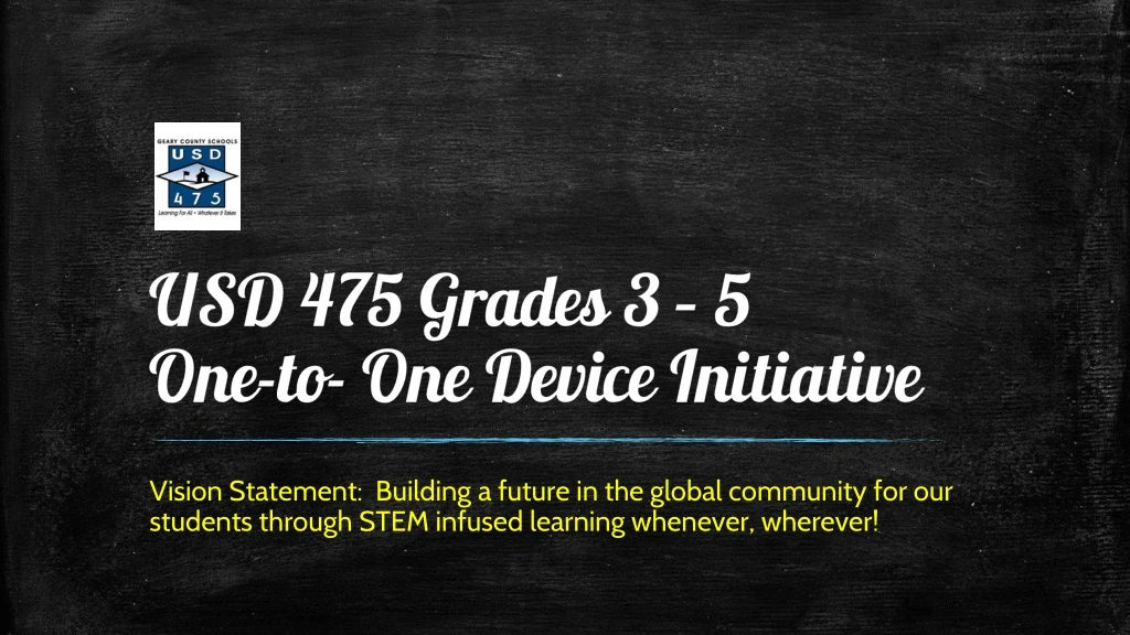 usd 475 grades 3 5 one to one device initiative
