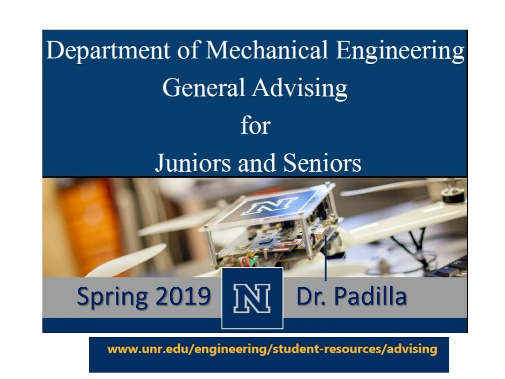 department of mechanical engineering general advising for juniors and seniors