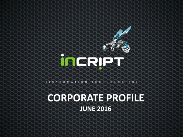 CORPORATE PROFILE JUNE 2016