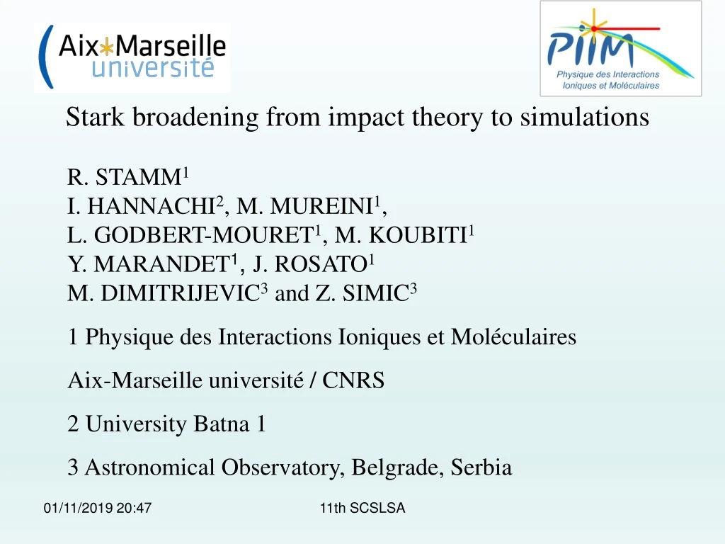 stark broadening from impact theory to simulations