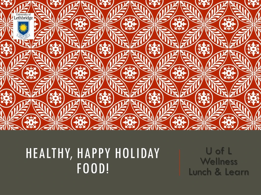healthy happy holiday food