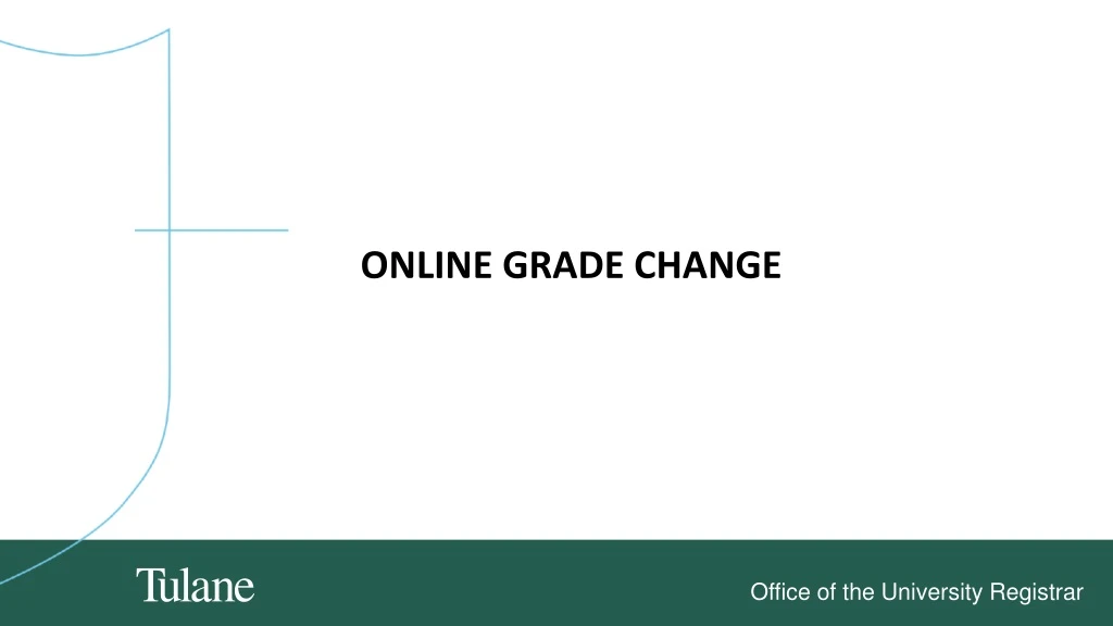 online grade change