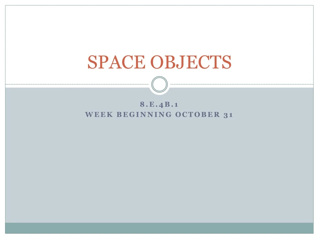 space objects