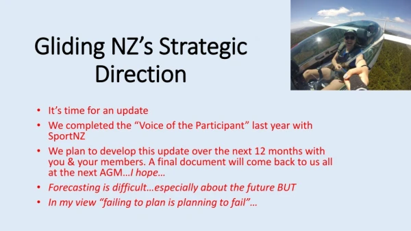 Gliding NZ’s Strategic Direction