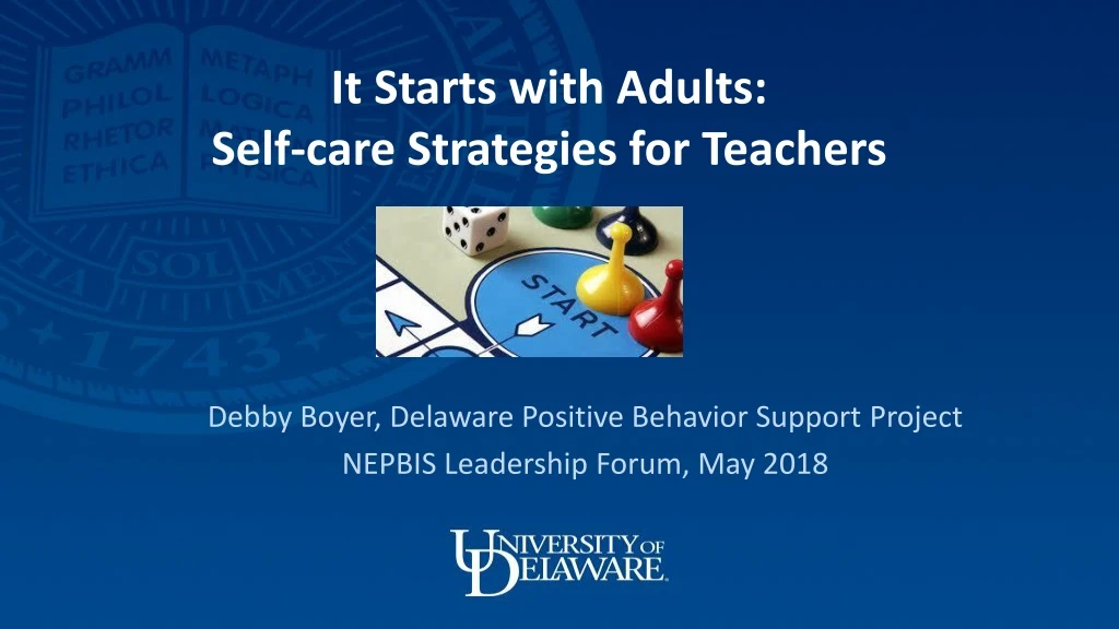 it starts with adults self care strategies for teachers