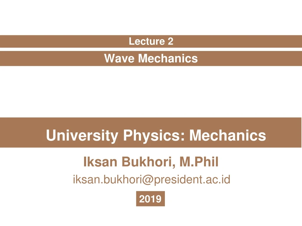 university physics mechanics