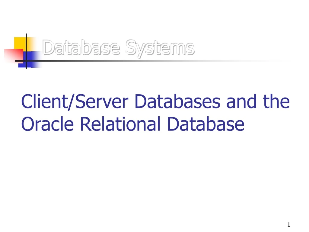 database systems